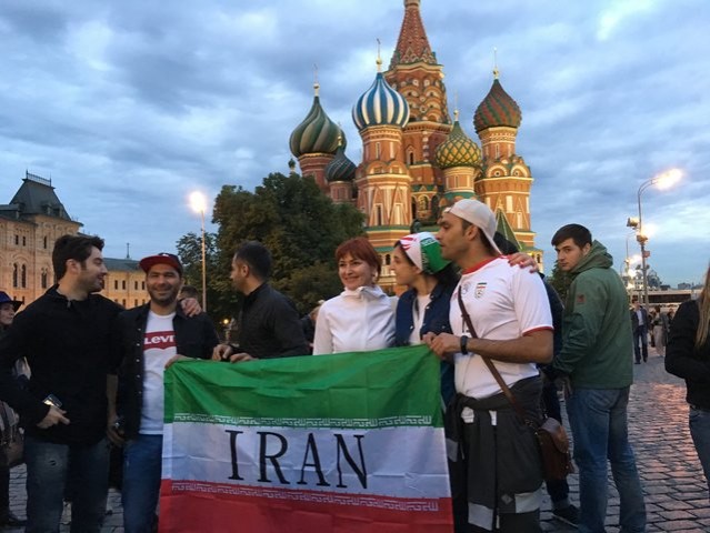 Iranian fans in Moscow